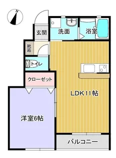 プライム平井【1階】の間取り