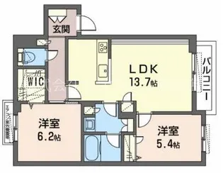 シャーメゾン豊中南VI【3階】の間取り