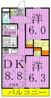 グッドフォレスト【1階】の間取り