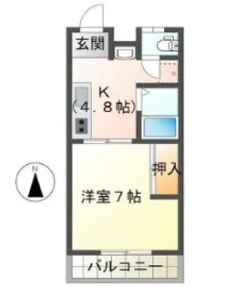 コートエポワール【2階】の間取り
