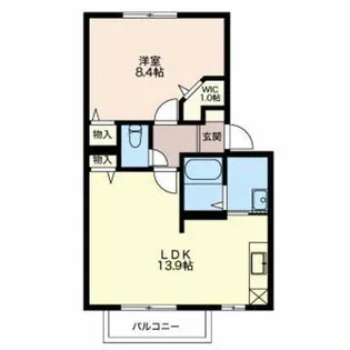 エクセランB棟【1階】の間取り