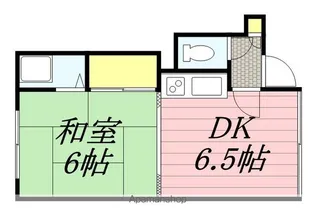 熊谷マンション【2階】の間取り