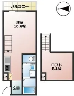 エイジス石神【3階】の間取り
