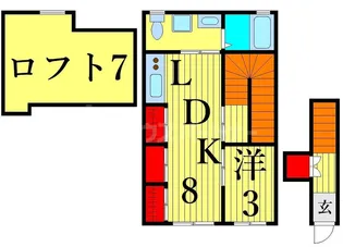 ハウスブルックス【2階】の間取り