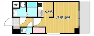 リュクス祇園【3階】の間取り