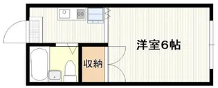 第1角戸ハイツ【2階】の間取り