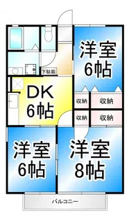 ジェッダハイツ【2階】の間取り