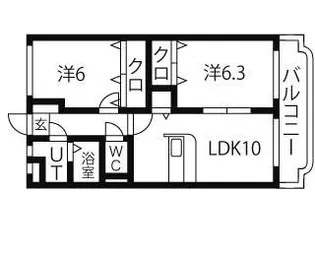 グリーンヒルズ【3階】の間取り