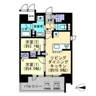 ポレスター岡山幸町【15階】の間取り