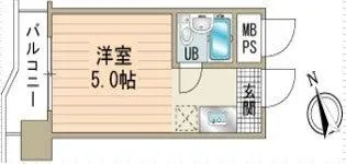 勝鬨ハイデンス【7階】の間取り