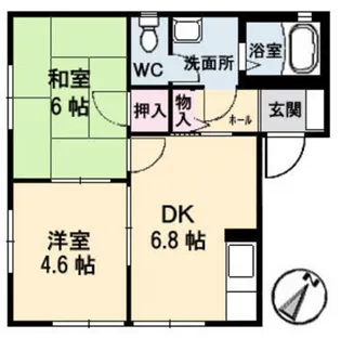 サリーゼ名田【1階】の間取り