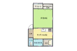 グレイス石原B棟【1階】の間取り