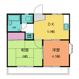 ハイツロティ【1階】の間取り