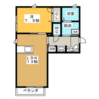 ジェダイト【2階】の間取り
