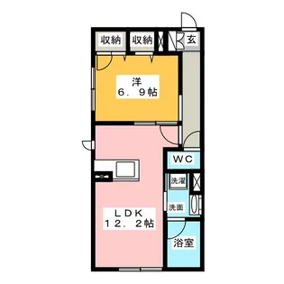 レジデンス高坂【1階】の間取り