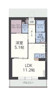 ユズソラーナ【2階】の間取り