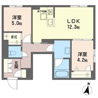 メゾン ド フー【1階】の間取り