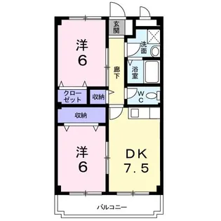 ニューシャトー【3階】の間取り