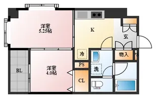 サムティ丸山公園【4階】の間取り
