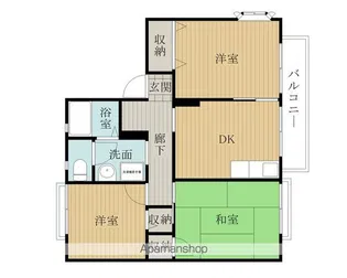 リヴェルテI・II【2階】の間取り