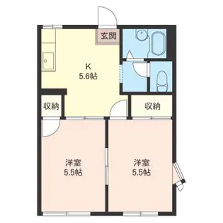 SHM ハウスメイト須賀 B【1階】の間取り
