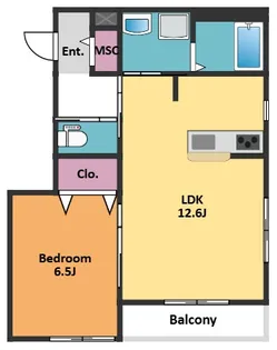 ヒルズ等々力II【1階】の間取り