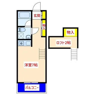 GARDENIA中央【2階】の間取り