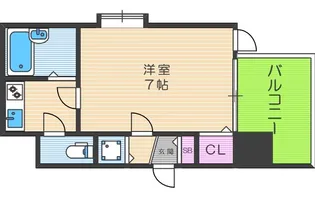 ディナスティ福島【6階】の間取り