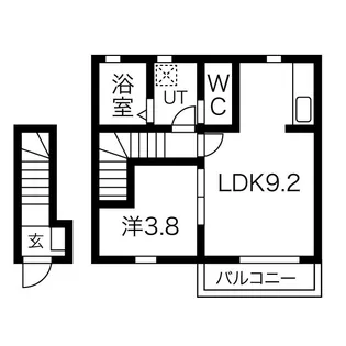Soleil hina II(ソレイユ ヒナ)【2階】の間取り