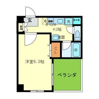 B-RISE新町【2階】の間取り