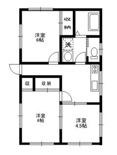 かずみ荘【1階】の間取り