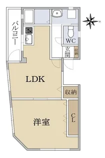 フロール・フレンテ阿倍野【3階】の間取り