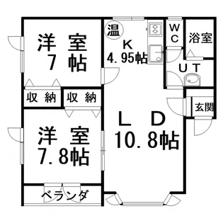 コーポミレニアム【2階】の間取り