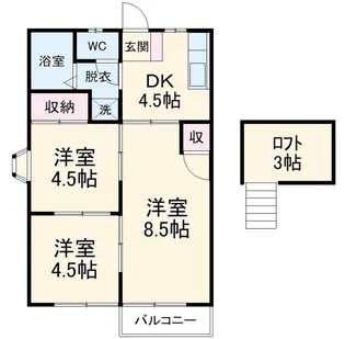 天神台パレスI【2階】の間取り