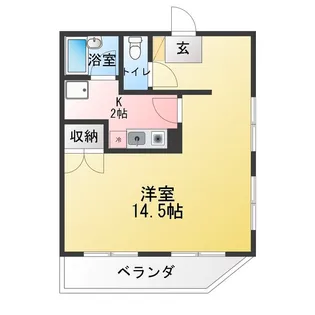 キャッスル一社【5階】の間取り