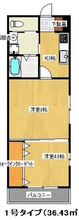 K&Y寺塚【1階】の間取り
