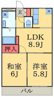 エルガーデン【2階】の間取り