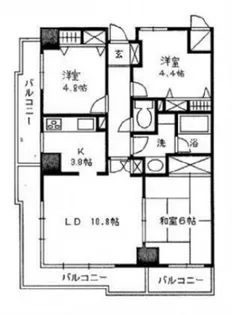 ファミールタワープラザ岡山イーストタワー【3階】の間取り