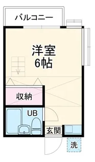 DK北習志野コーポ【2階】の間取り