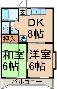 コーポ藤 No5【1階】の間取り