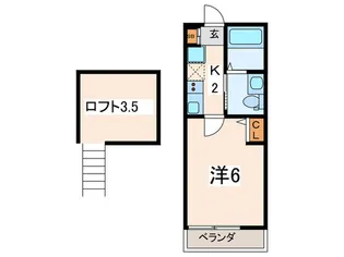 クレ-ルヴェルジェ栗田谷【2階】の間取り