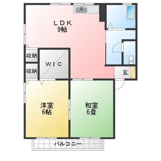 セジュール亀山 E【1階】の間取り