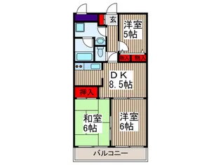 クレスト武蔵浦和【3階】の間取り