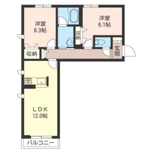 ShaMaison Belle foret【1階】の間取り