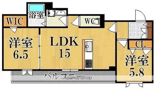 シャーメゾン エクラージュ【2階】の間取り