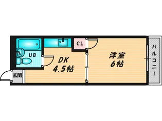 エクスードAramoto【1階】の間取り