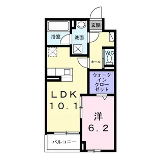 アルカディアI【2階】の間取り