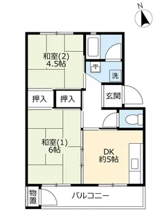 UR大久保東第二【3階】の間取り