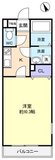 アムールDU MONDEII(デュ モンドII)【2階】の間取り