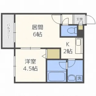 セントポーリアブライト【4階】の間取り